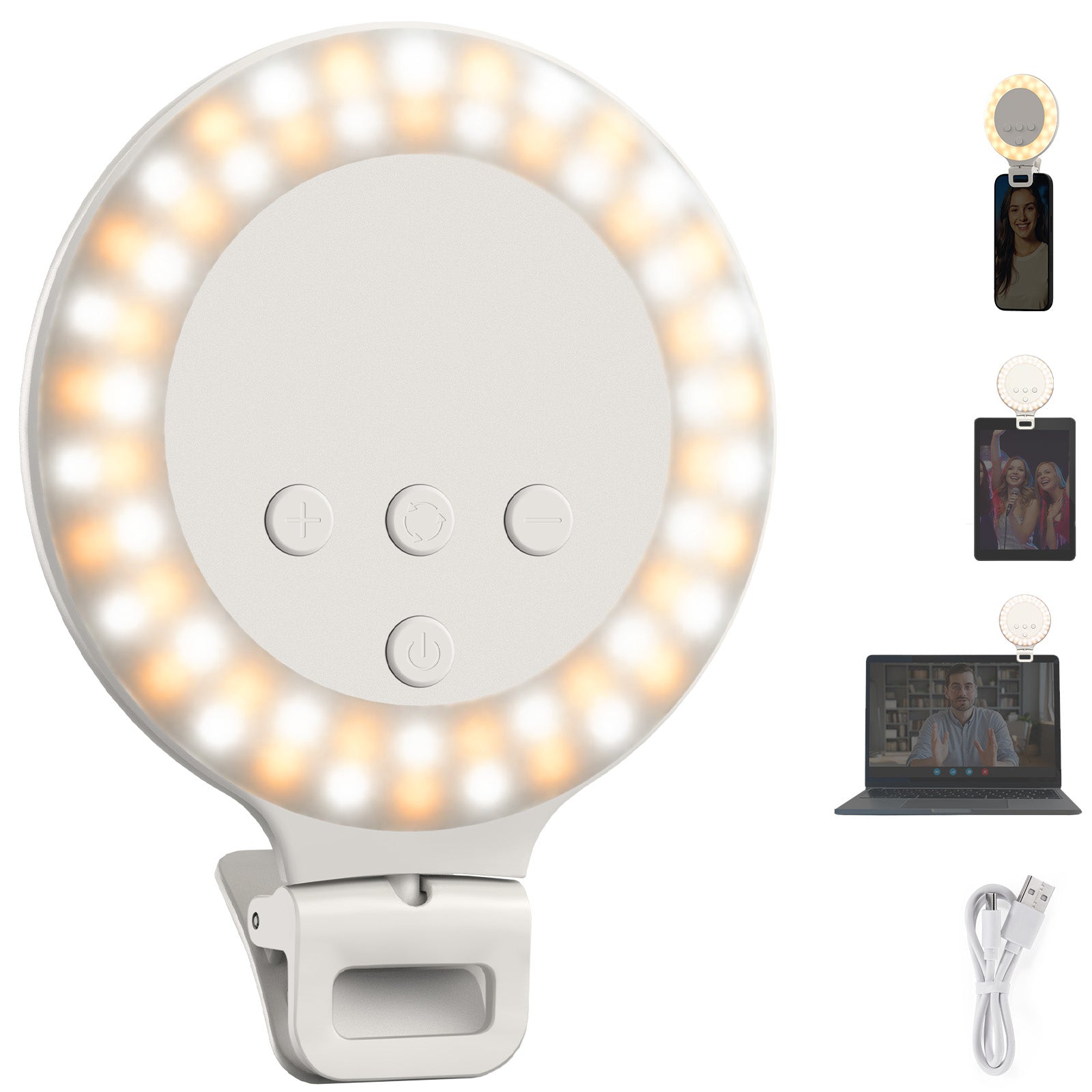 NEEWER NR5 3.8" Clip on Ring Light