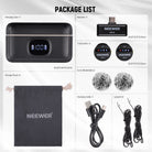 Package List of the NEEWER KM18 Wireless Button Lavalier Microphone Kit