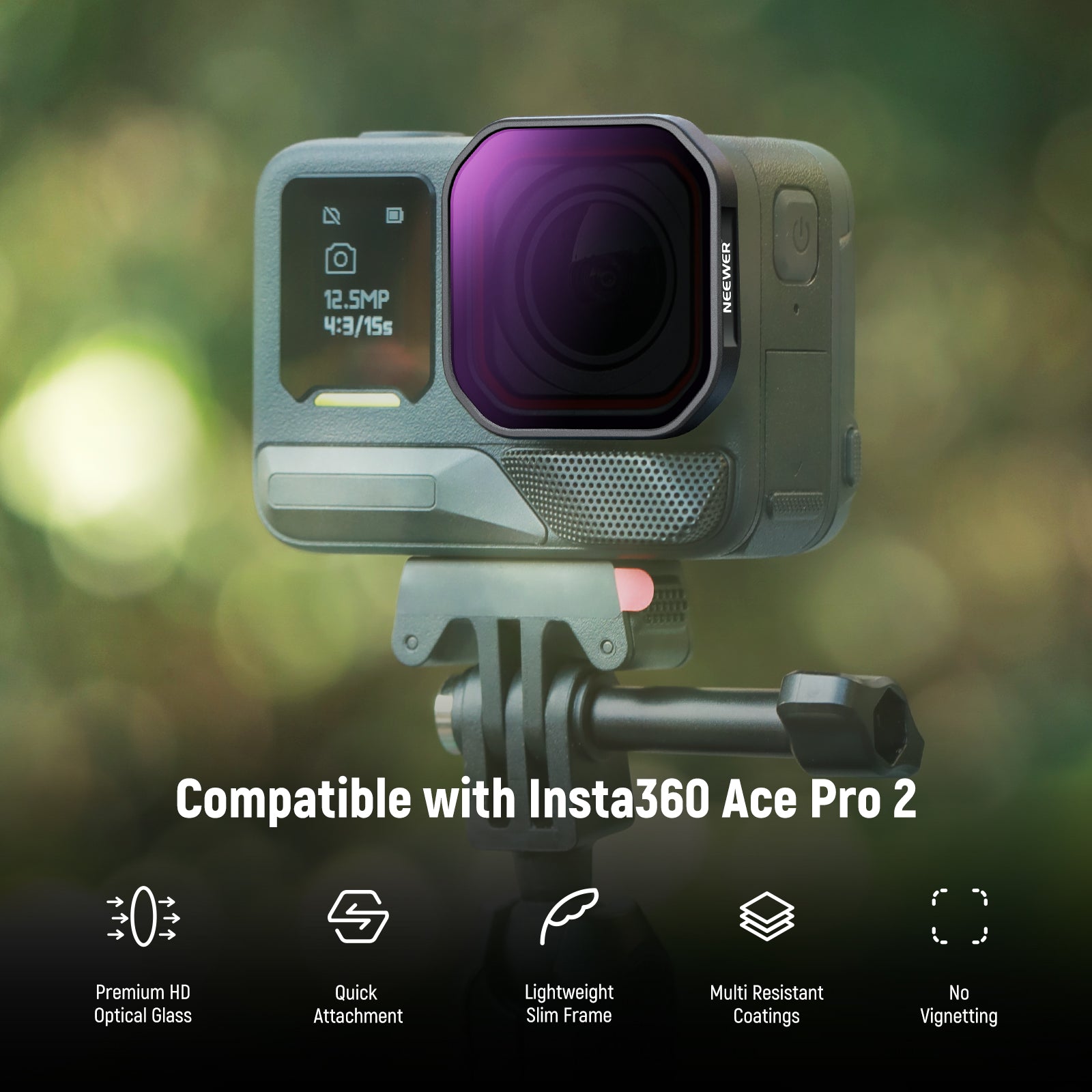 NEEWER FL-A95 Filter Set is designed for Insta360 Ace Pro 2