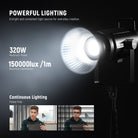 NEEWER CB300B is an LED continuous studio light with 320W maximum power output