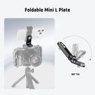 This compact L shaped bracket plate folds 180°