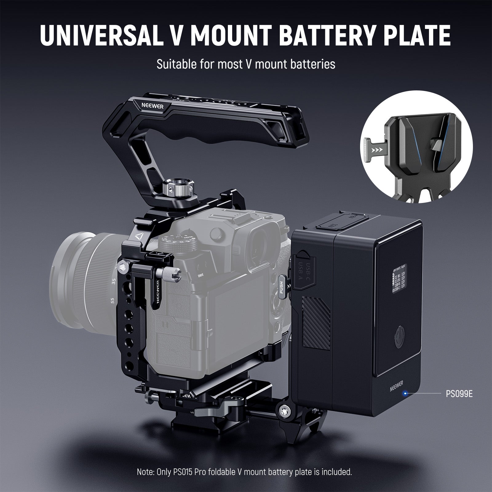 NEEWER PS015 Pro is a Versatile V Mount Battery Plate