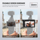 NEEWER AC154 Foldable Screen Sunshade effectively prevents glare.