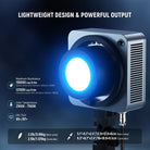 NEEWER HS200C RGB LED Video Light features lightweight design.