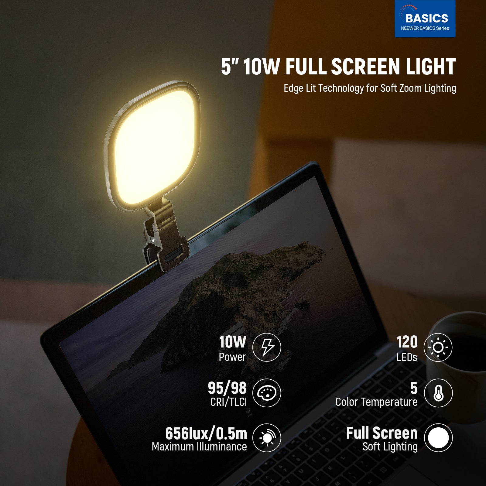 NEEWER 5" 10w full screen light