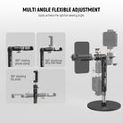 NEEWER MT010 Desk Phone Stand makes it easy to achieve the optimal viewing angle.