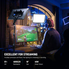 NEEWER 2 Pack NL-288ARC Bi-Color LED Panel Light Stand Kit is excellent for streaming.