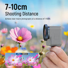 NEEWER LS-65 2X Magnification Lens achieves clear macro photography at a distance of 7-10cm.