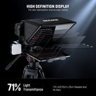 NEEWER X14 III Video Teleprompter features the clear beamsplitter.