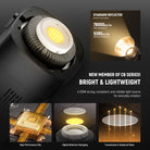 NEEWER CB120B Bi-Color LED Video Light is lightweight and bright.