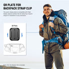 NEEWER QR016 Backpack Strap Mount Adapter features a square shape for installation in any orientation.