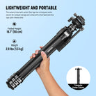 NEEWER LT37 Travel Tripod is easy to carry.
