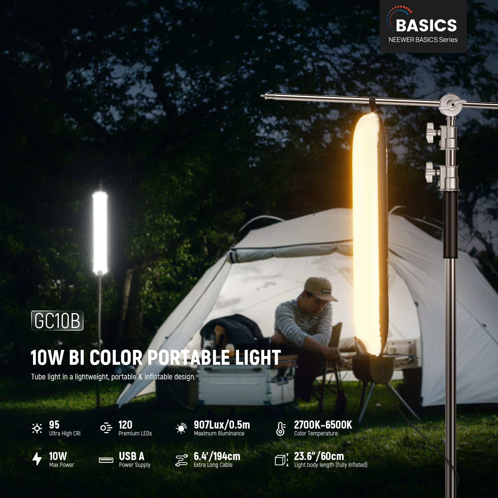 NEEWER GC10B Bi Color Portable Light