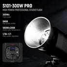 Specifications of the NEEWER S101-300W PRO Strobe Flash for Photography