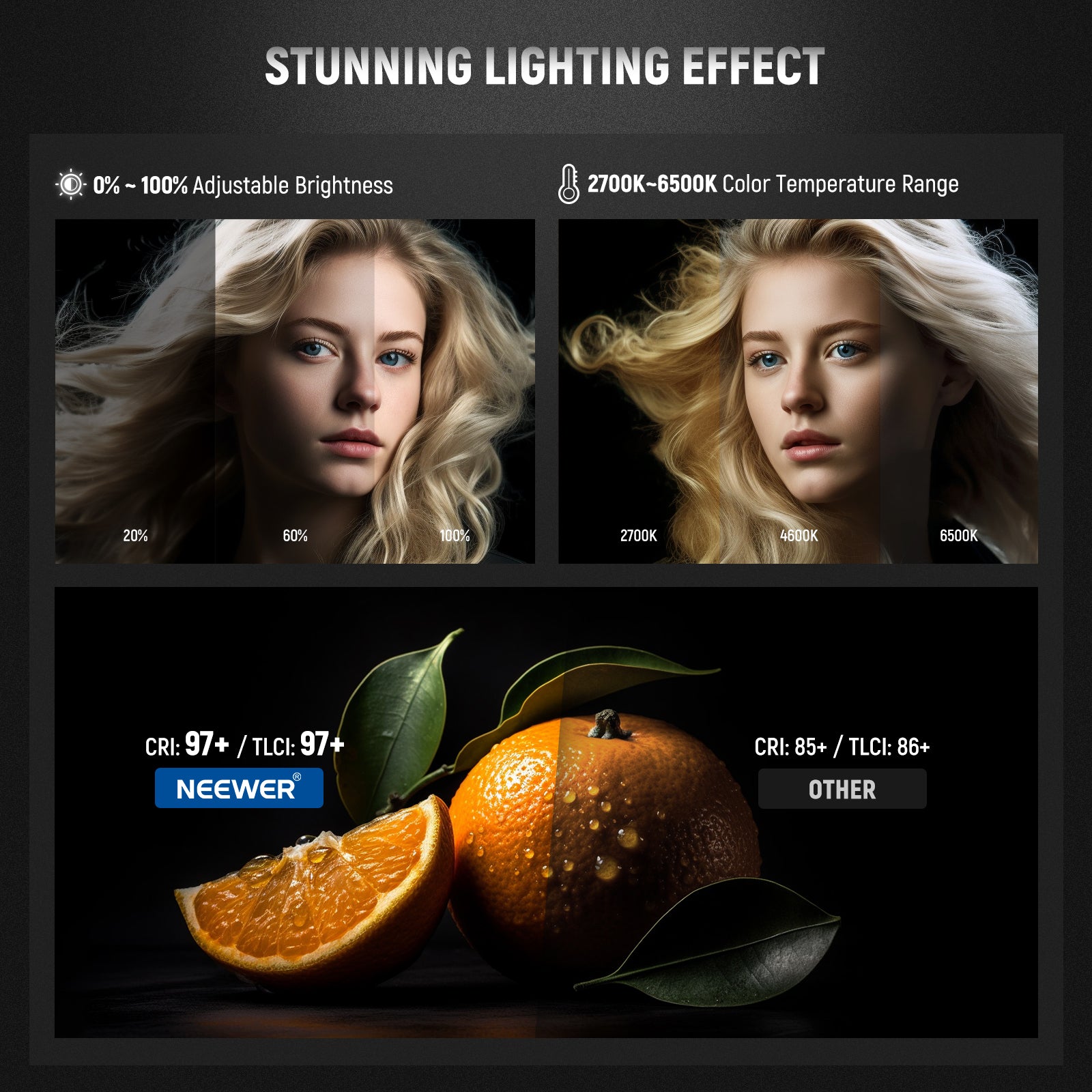 NEEWER CB60B Bi-Color LED Video Light VS. Others
