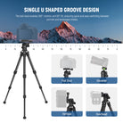 NEEWER TP09 Carbon Fiber Mini Tripod features a metal ball head with a single U notch design