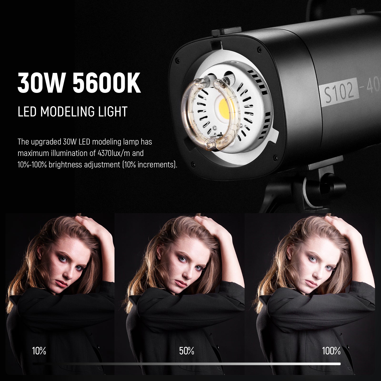 The 5600K±200K neutral cool daylight ensures faithful color reproduction.