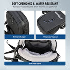 The sling bag comes with a soft velvet lining inside to gently protect your devices.