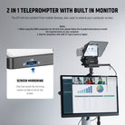 NEEWER X11 2-In-1 Pro Teleprompter can be used to extend your computer screen.