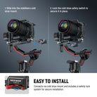 NEEWER GA012 Mini V Mount Battery Plate is easy to install.