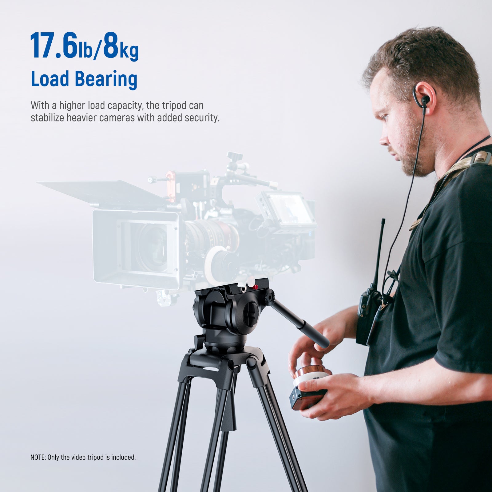 NEEWER TP37 Video Tripod for Camera can stabilize heavier camera with added security.