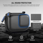 The action 4 case is crafted from PU, making it dust resistant, splash proof, and shock absorption.