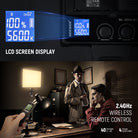 Use the wireless remote to control the NEEWER NL-288ARC Bi-Color LED Panel Light