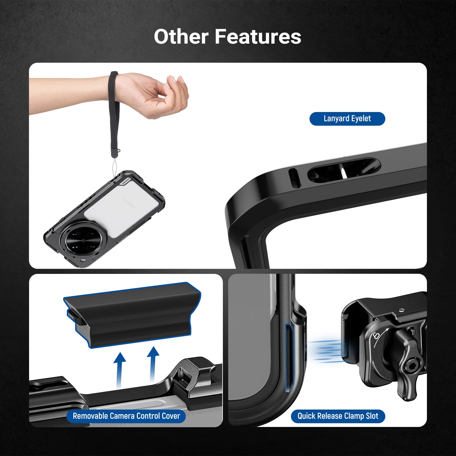 Features of the NEEWER PA147 Phone Cage For Oppo Find X8 Ultra