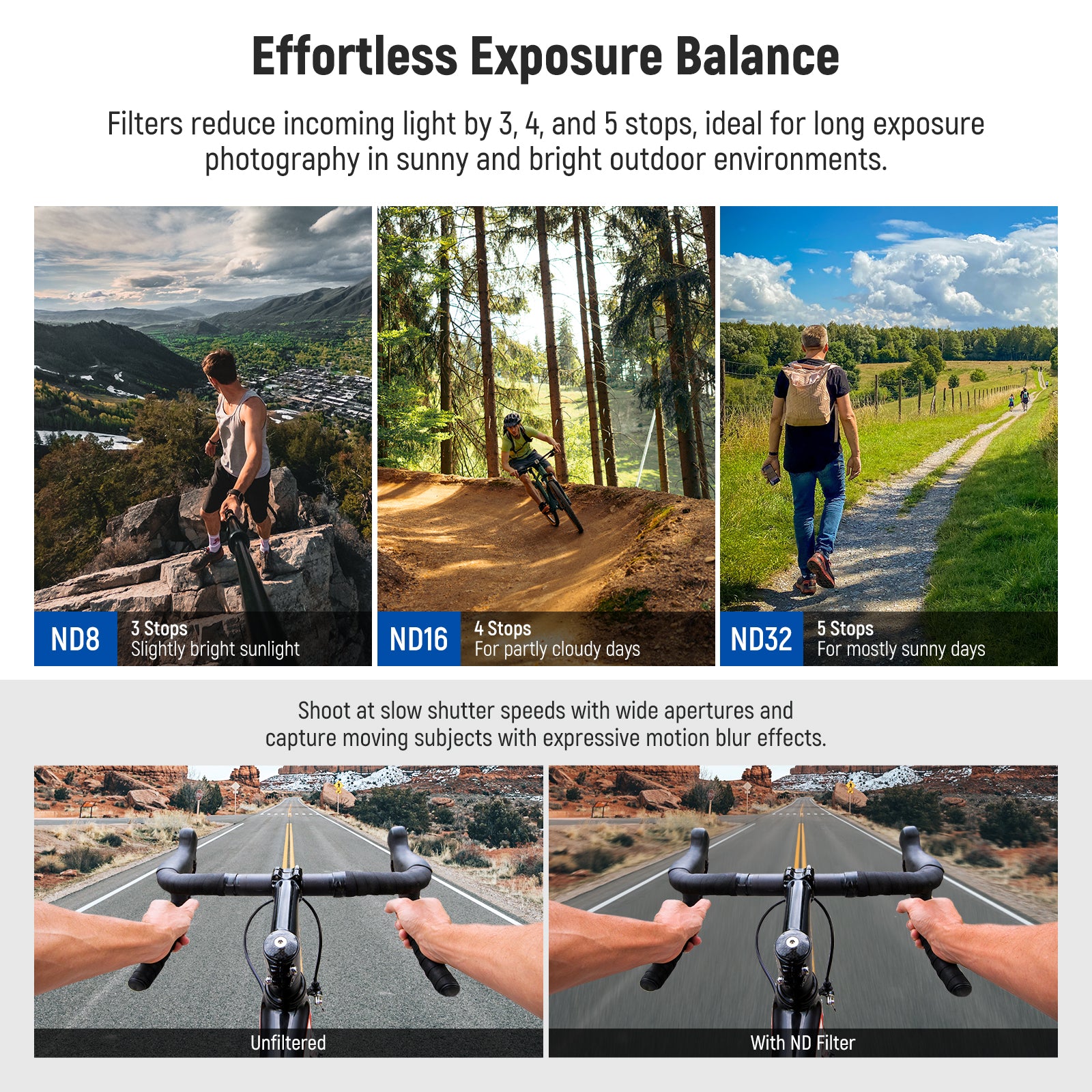 NEEWER FL-A95 Filter Set includes 3 ND filters for Insta360 Ace Pro 2