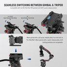 NEEWER GM006 Pro Video Tripod Fluid Head can seamlessly switch between gimbal and tripod.