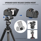 NEEWER X1 Pro II Camera Teleprompter features a Arca type QR plate.