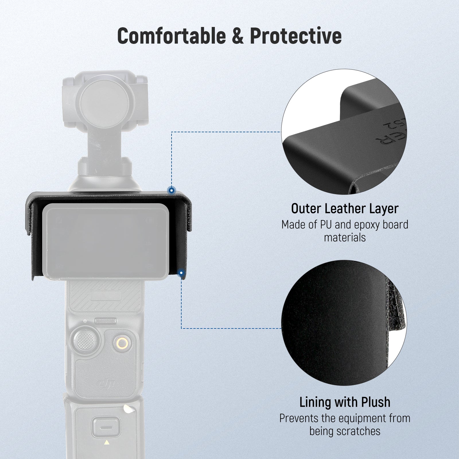 NEEWER CA152 Screen Hood is protective.