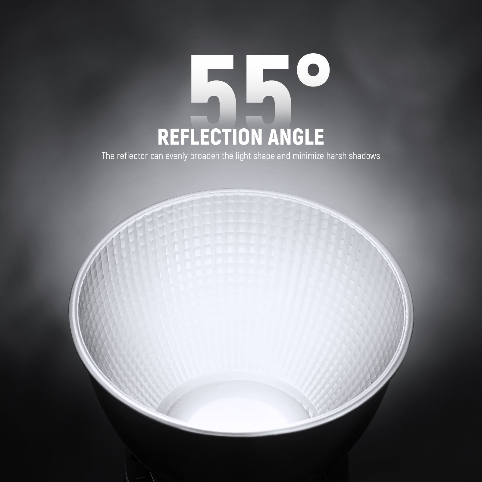 standard reflector with a 55° reflection angle