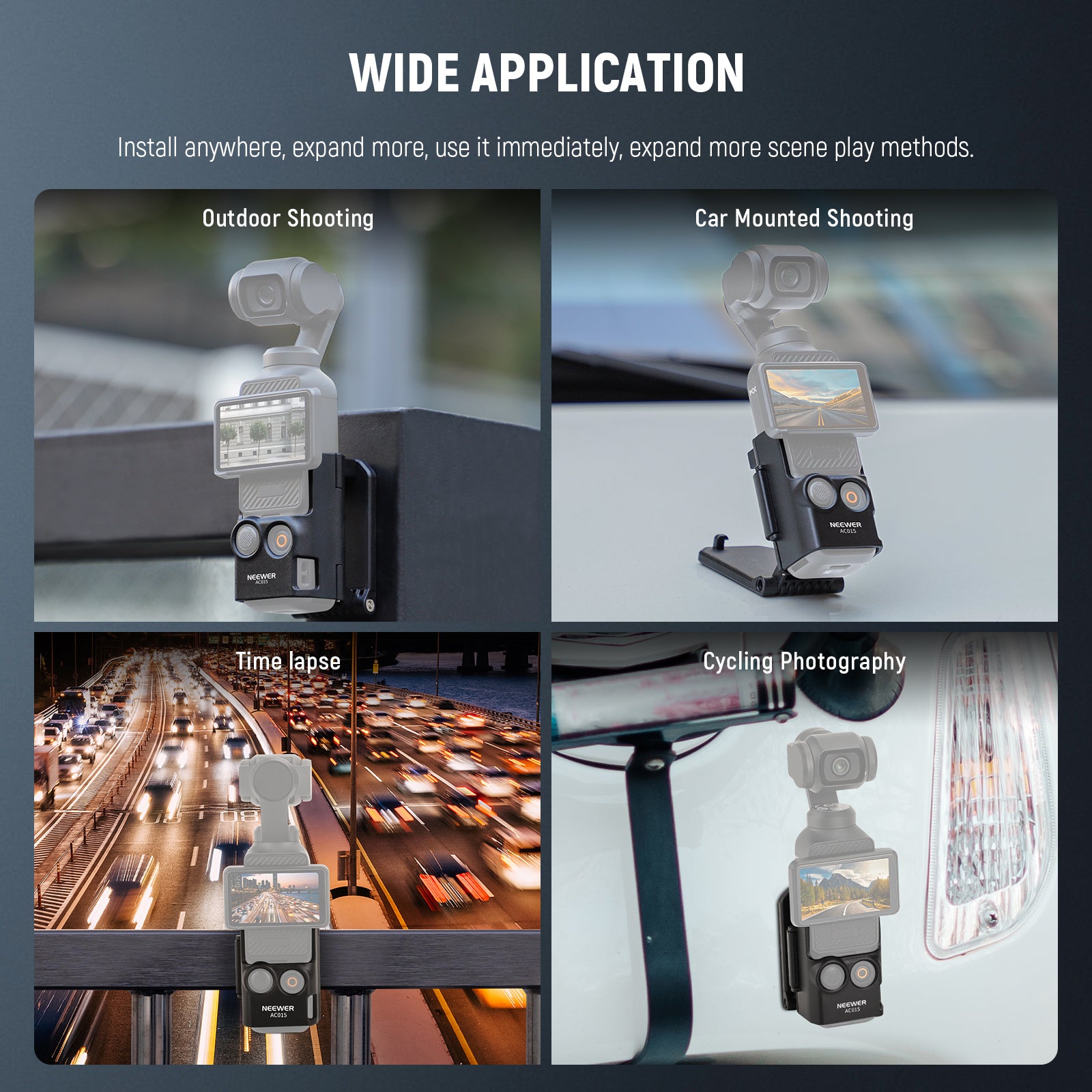 Wide Applications of the NEEWER AC015 Magnetic Camera Mount 180° Rotate