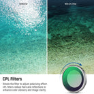 This kit includes a CPL filter which can enhance color vibrancy.