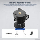 NEEWER GM01 Mini Ball Head offers multiple mounting options