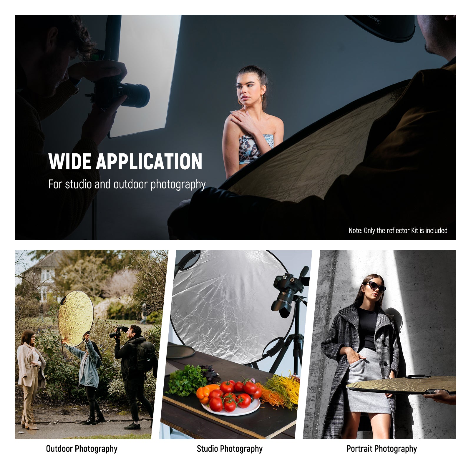 Wide Applications of the NEEWER 7-in-1 Pop Up Photography Reflector