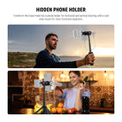 NEEWER TP38 Phone Camera Tripod features a hidden phone holder.
