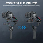 NEEWER GA012 Mini V Mount Battery Plate is designed for DJI RS stabilizers.