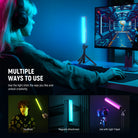 NEEWER TL20C RGB Magnetic Handheld Light Wand offers multiple ways to use.