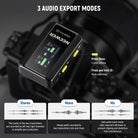 NEEWER CM28 PRO Wireless Mic System offers 3 audio export modes.