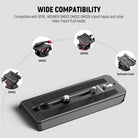 Wide Compatibility of the NEEWER QR5 501PL 504PL Quick Release Plate For Manfrotto