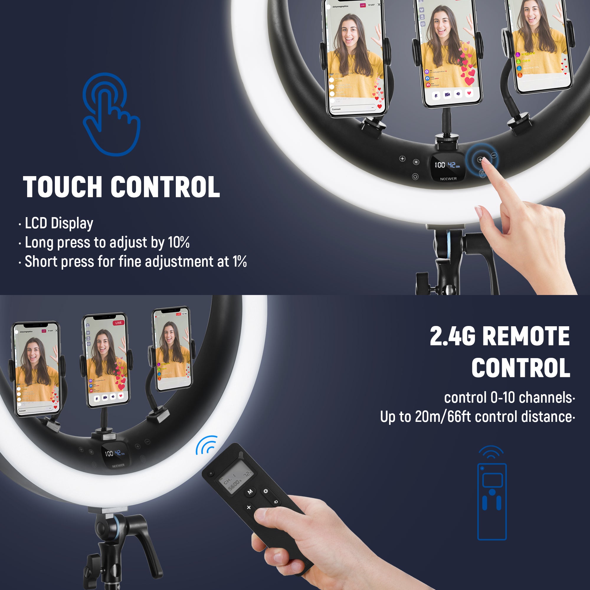 2.4G remote control can control 0-10 channels