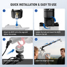 NEEWER BP01 Carbon Fiber Microphone Boom Pole is easy to use.