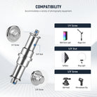 Wide Compatibility of the NEEWER CL-05 Portable Collapsible Backdrop Holder