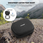 the foam insert can absorb shocks and protect against vibrations and bumps during traveling