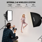 S101-400W PRO can work with the 2.4G 16 channel trigger