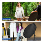 NEEWER SF7575F Collapsible Photography Reflector supports handheld and light stand use.