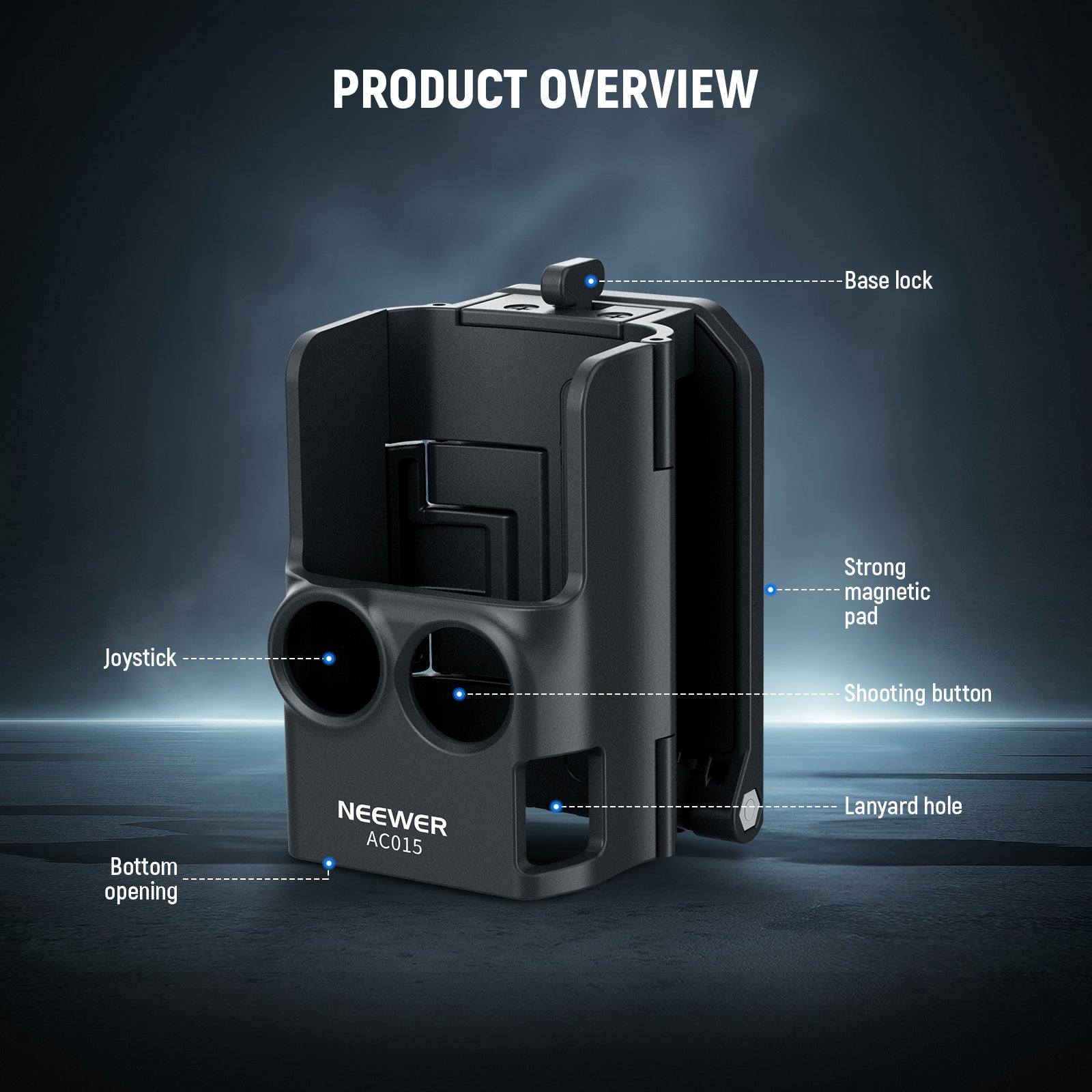 Product detail of the NEEWER AC015 Magnetic Camera Mount 180° Rotate