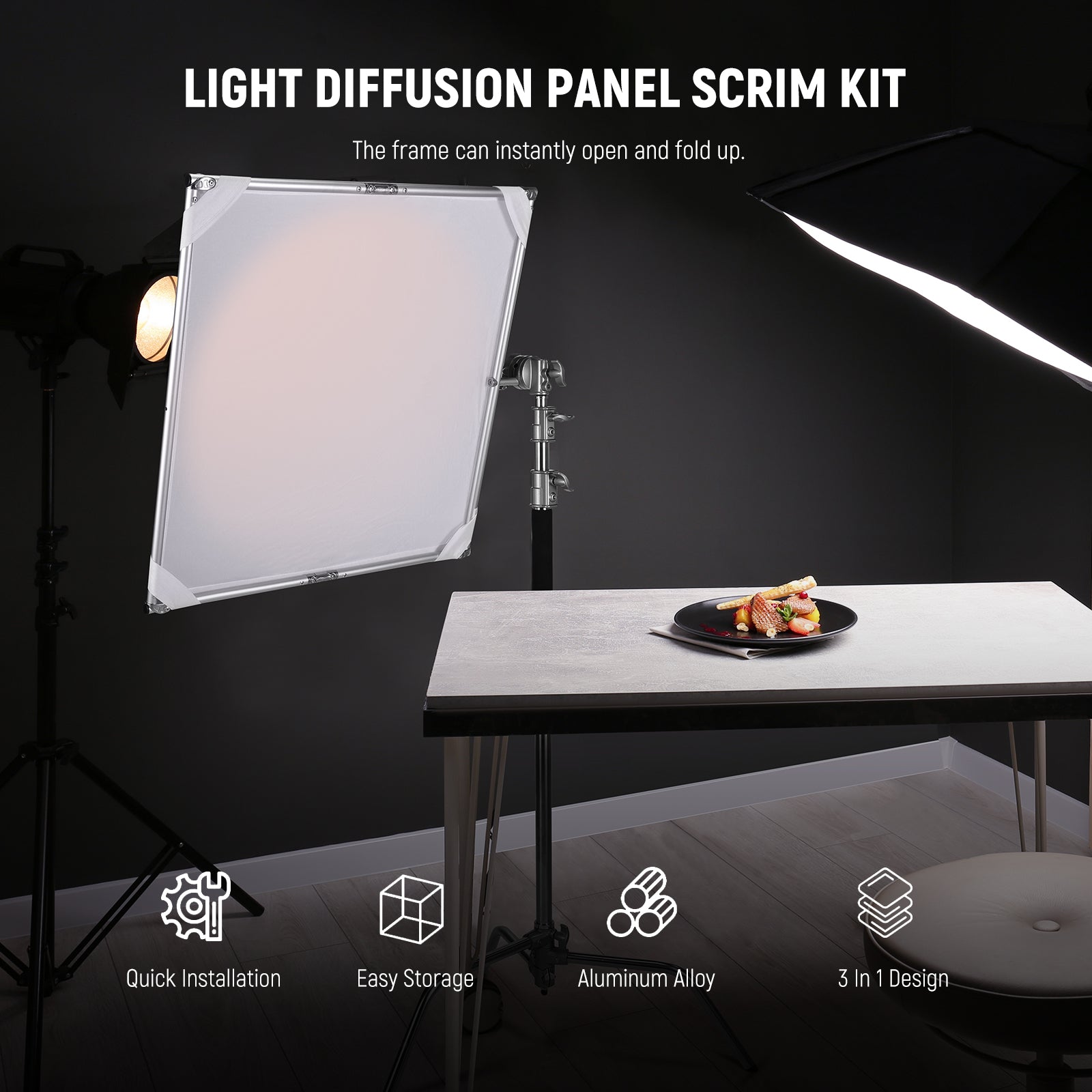 A reversible silver/white reflector cover can maximize the lighting